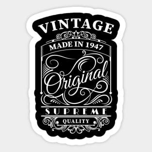 Vintage made in 1947 Sticker